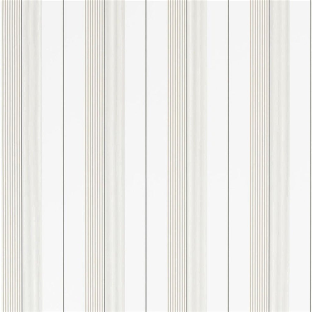 Aiden Stripe Natural/White | Wallpaper | Ralph Lauren