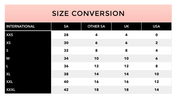 Sizing Chart