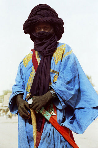 traditional Tuareg clothing from Timbuktu, Mali, photo by Dr Ondřej Havelka