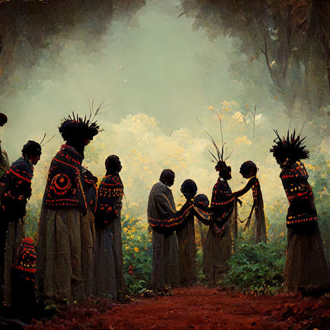 Pygmy held ceremonies with psychoactive substances