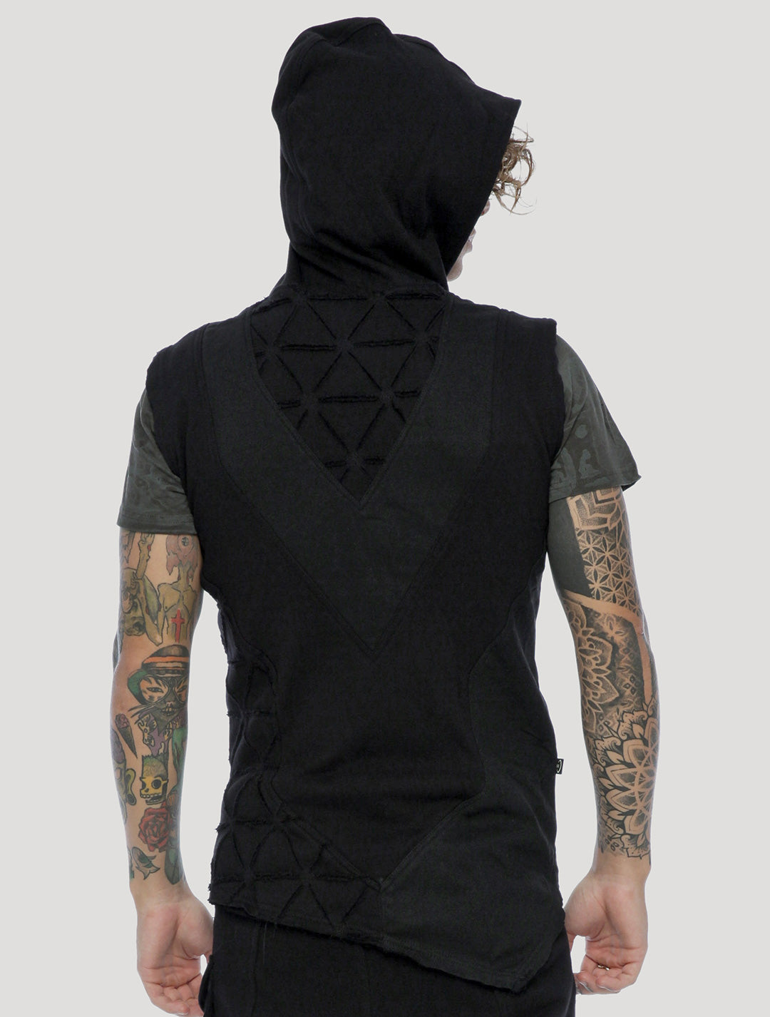 Shinobi Hoodie Vest | Alternative Streetwear by Psylo Fashion