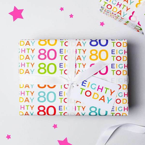 Rainbow Happy Birthday Gift Wrap | Party City