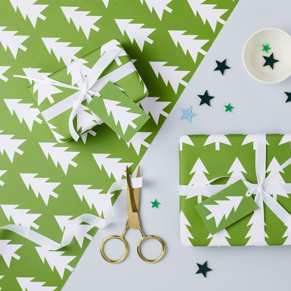 Studio Snowflake Kraft Christmas Wrapping Paper