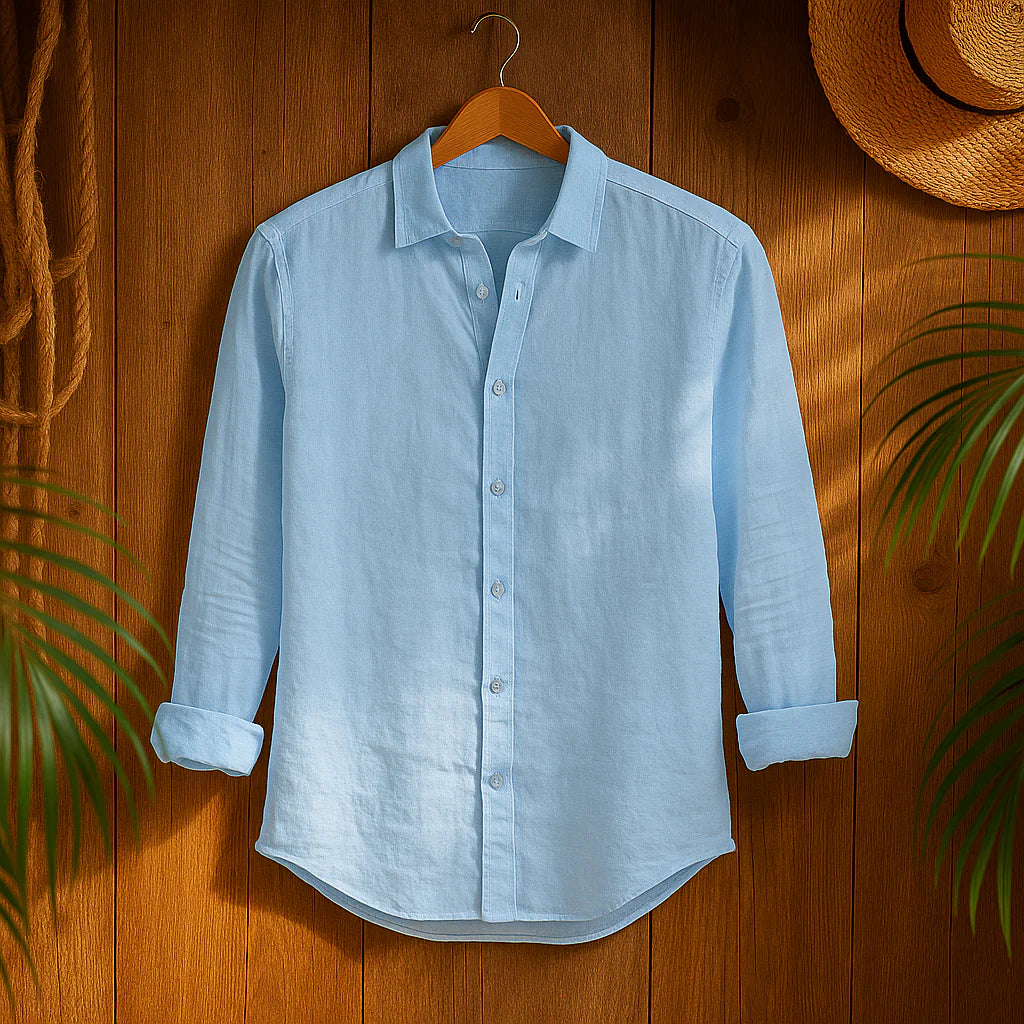 Sandro | Camisa de homem de linho feita à mão
