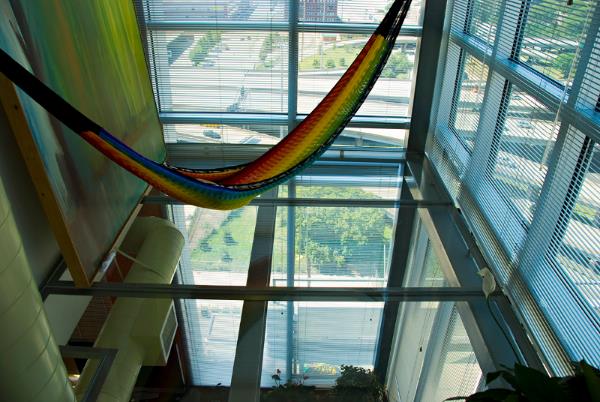 rainbow indoor hammock