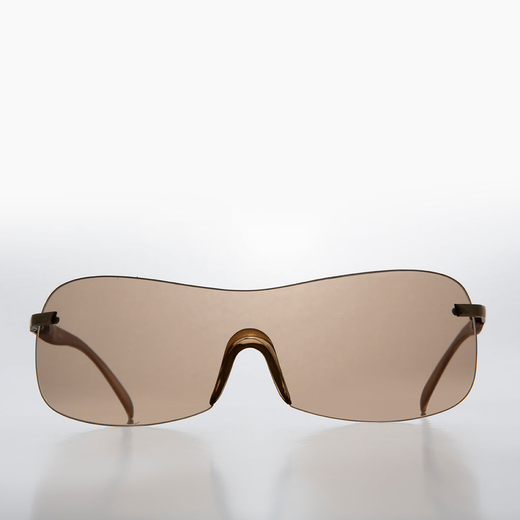 y2k Mono Lens Shield Vintage Sunglasses - Blazer – Sunglass Museum