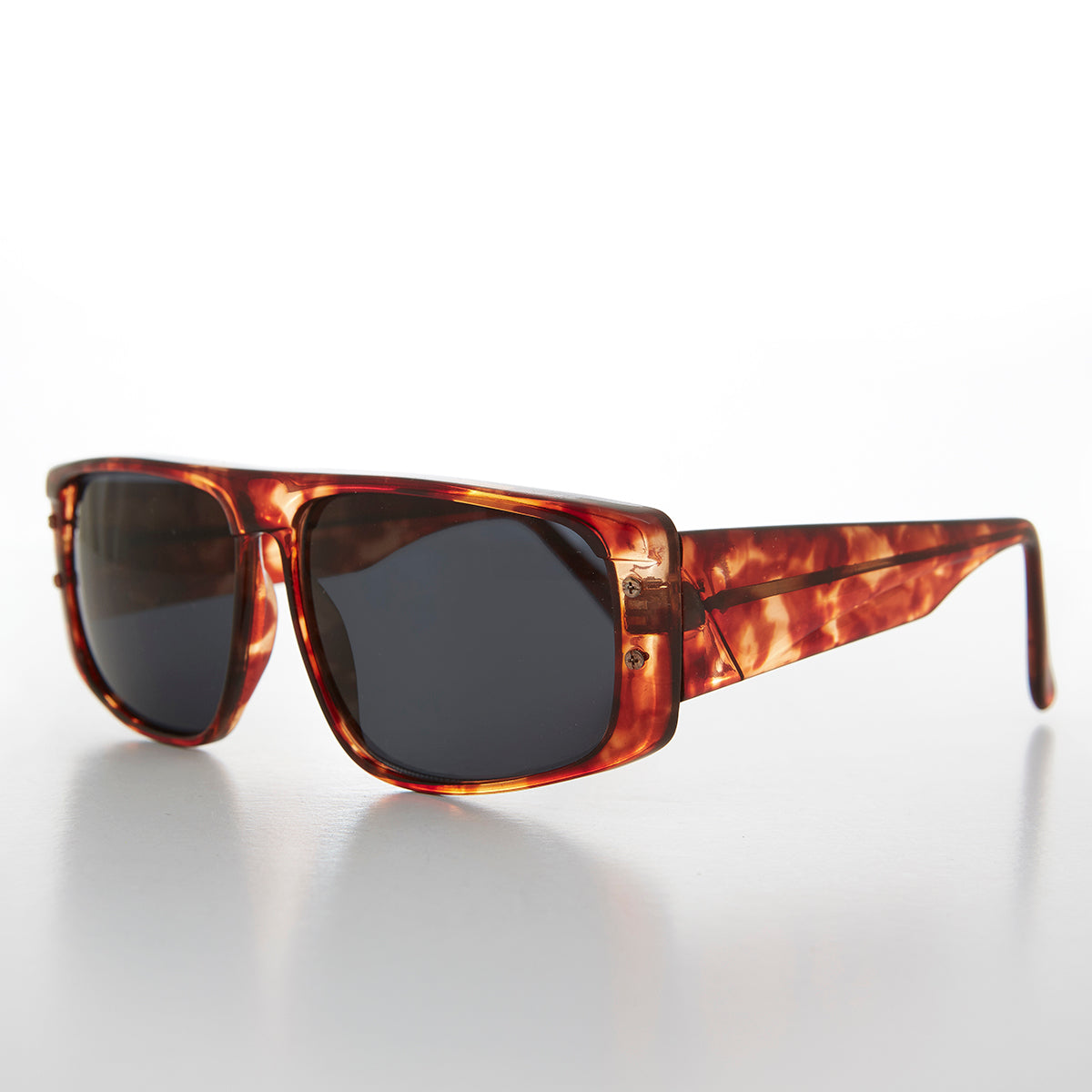 Wide Rectangular Hip Hop Vintage Sunglasses - Cortez – Sunglass Museum