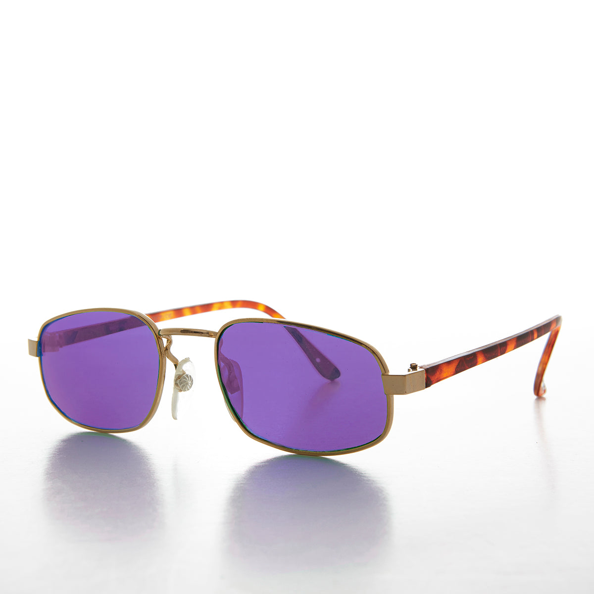 Small Rectangular Frame with Colored Tinted Lens - Jerry – Sunglass Museum