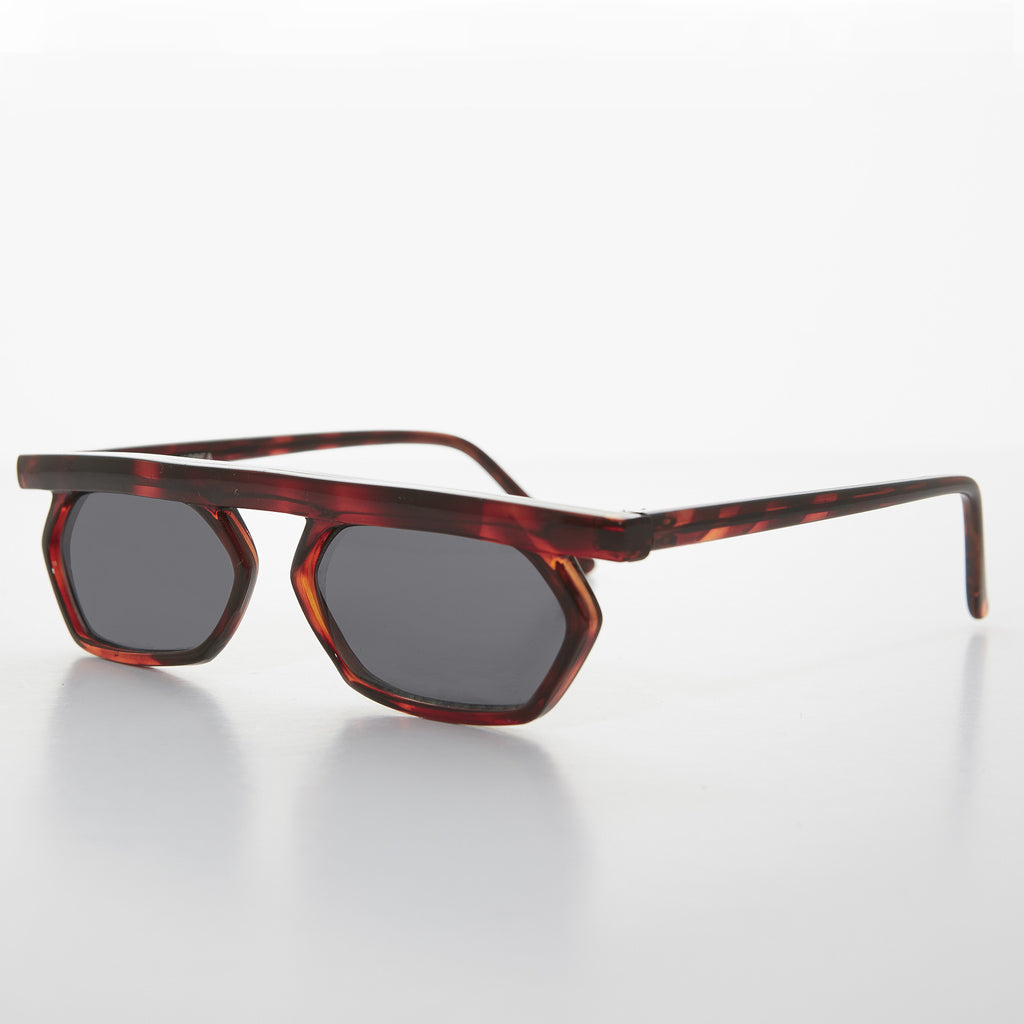 90s Vintage Polygon Flat Top Rare Sunglasses - Lestor – Sunglass Museum