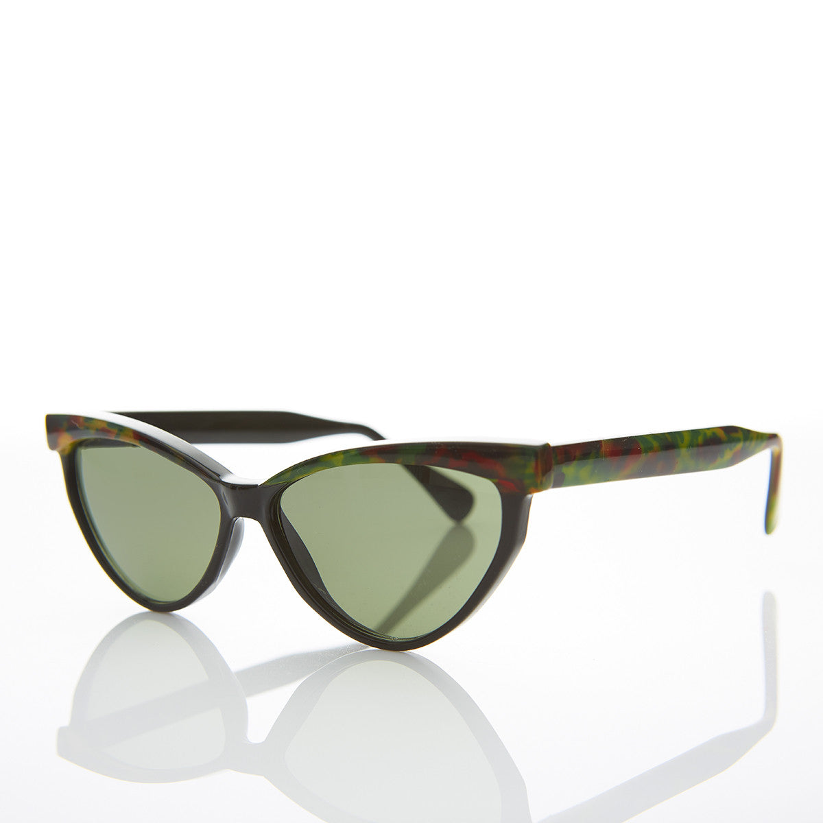 Cat Eye Vintage Sunglass With Raised Browline Raga Sunglass Museum 