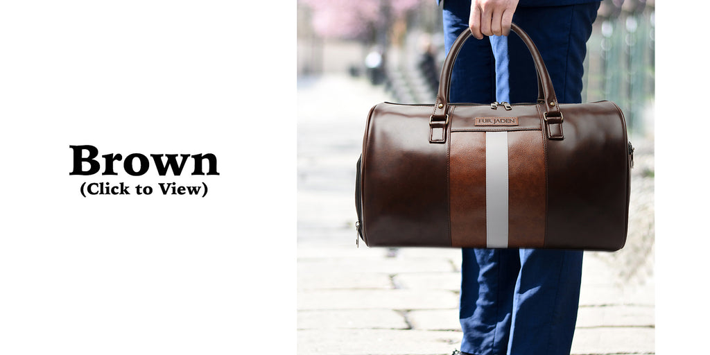 Buy Brown Travel Bags for Men by FUR JADEN Online | Ajio.com