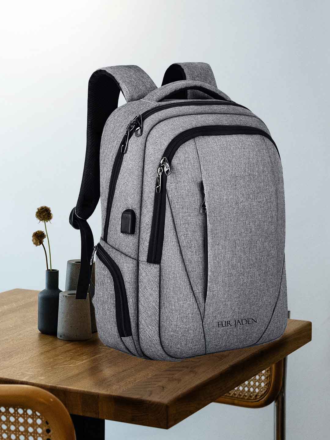 Fur Jaden Brown Faux Leather 15.6 Inch Laptop Backpack – Fur Jaden