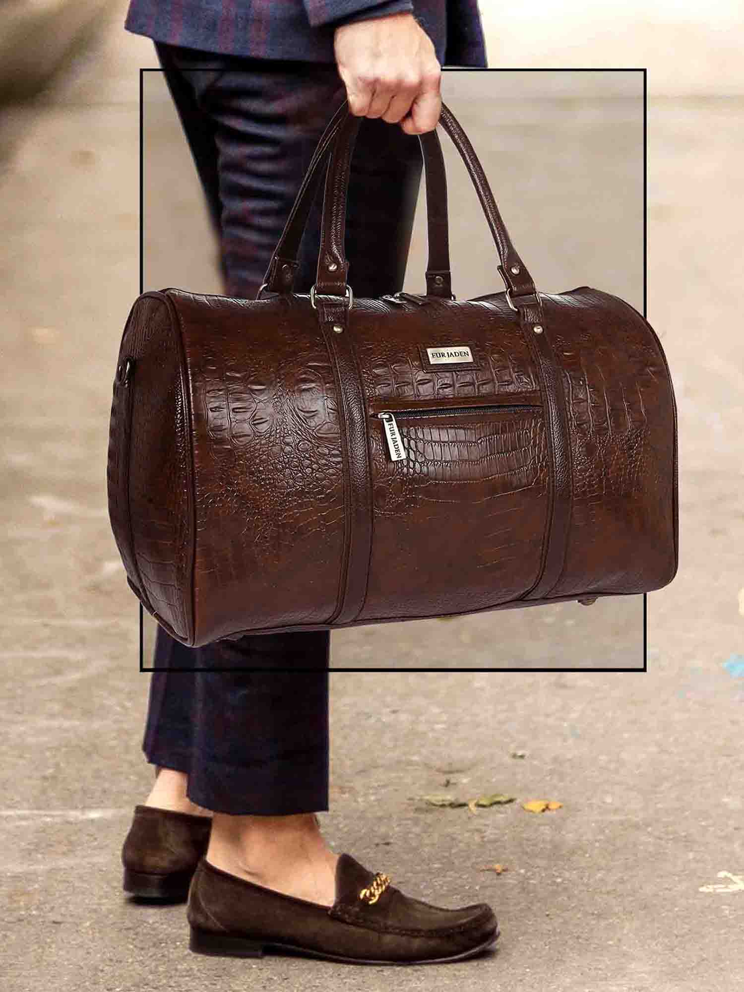 Buy online Fur Jaden Brown Textured Leatherette Handbag from bags for Women  by Fur Jaden for ₹1919 at 50% off | 2024 Limeroad.com