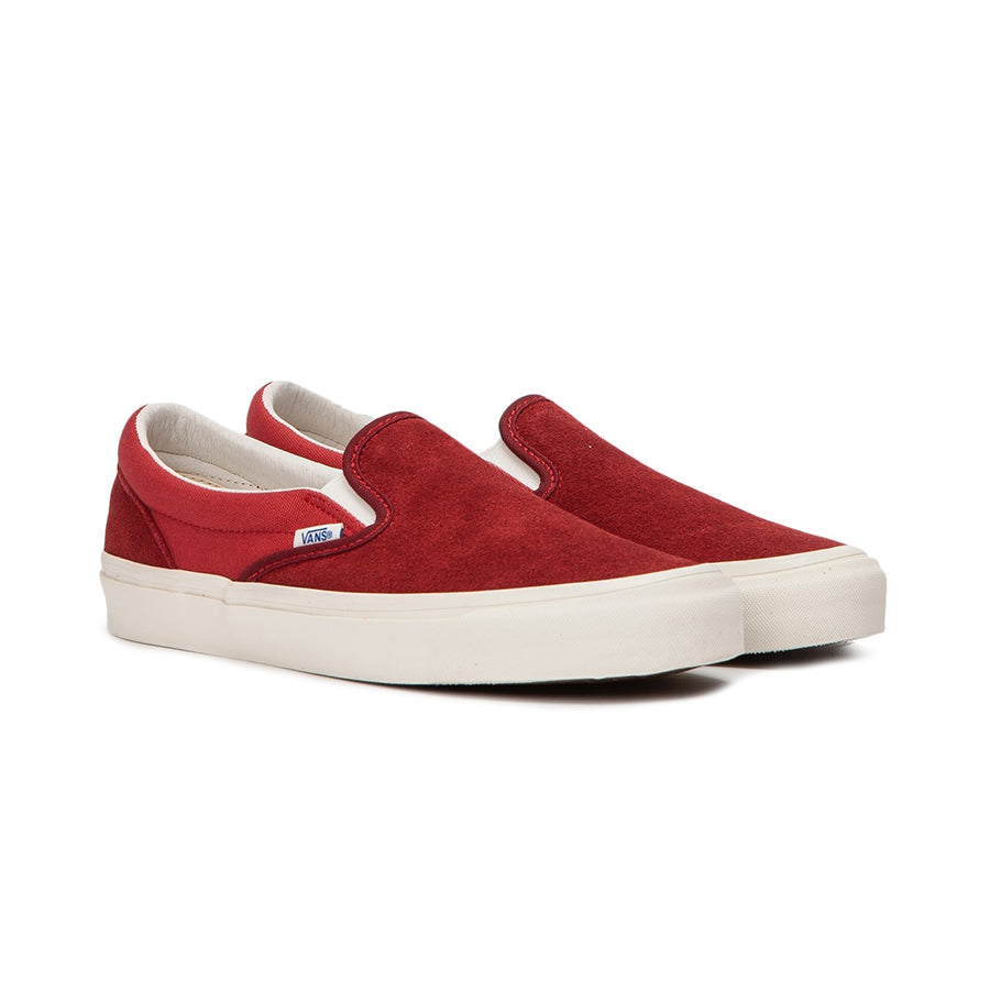 vans vault slip on red