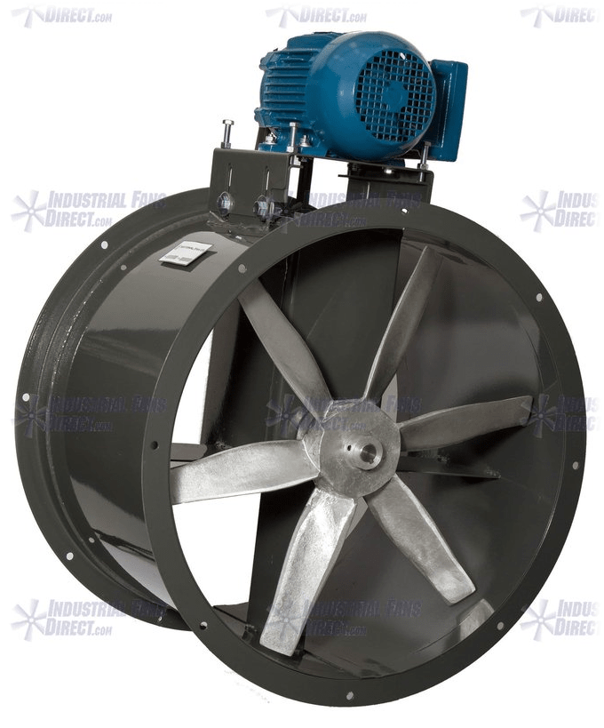 Airflo Wet Environment Tube Axial Fan 24 Inch 7425 Cfm Belt Drive Nbc2 Industrial Fans Direct