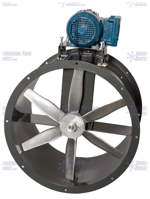 Airflo Wet Environment Tube Axial Fan 24 Inch 7425 Cfm Belt Drive Nbc2 Industrial Fans Direct