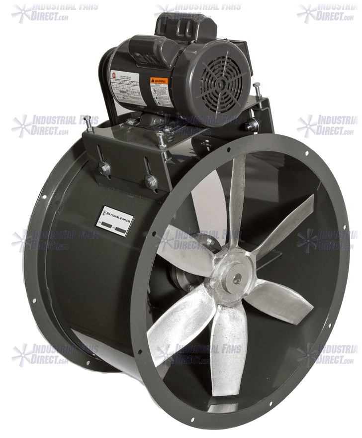 Airflo Explosion Proof Tube Axial Wet Environment Fan 24 Inch Cf Industrial Fans Direct