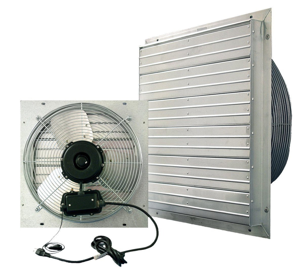 Vpes Outdoor Rated Shutter Exhaust Fan W Cord 24 Inch 5850 Cfm 2 Spee Industrial Fans Direct