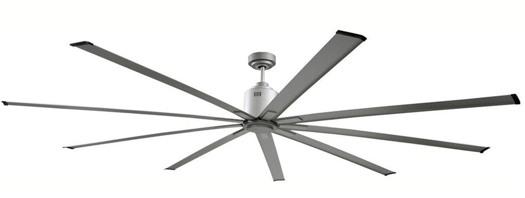 Big Air Icf96ups 96 Inch Silver 6 Speed Ceiling Fan 13562 Cfm