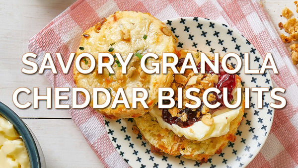 Recipe - Savory Granola Cheddar Biscuits