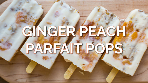 Ginger Peach Parfait Pops