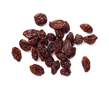 Organic seedless raisins