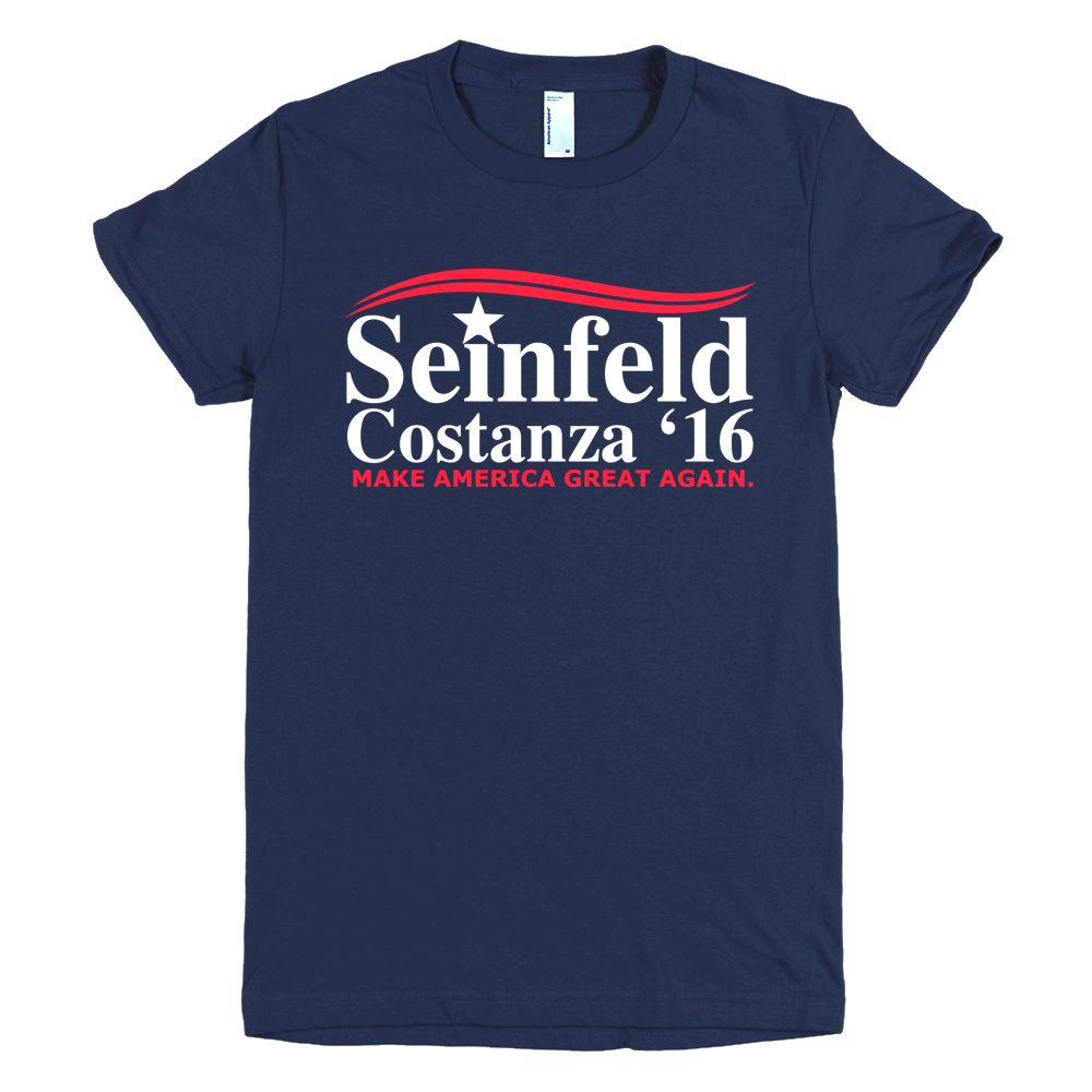 Seinfeld Costanza Womens T-Shirt—Make America Great Again