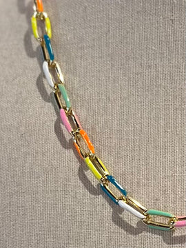 Chunky Paperclip Multi Bracelet