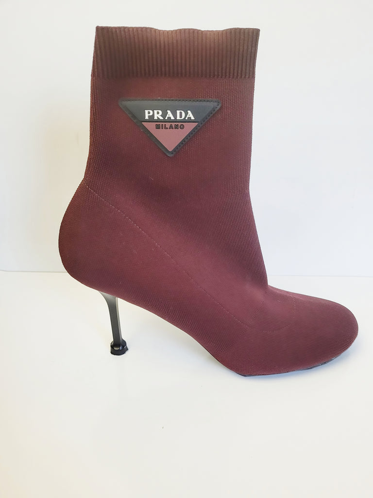 Prada Logo Sock Ankle Boots Size 40 (Fits . Size 9) – Eternal Style