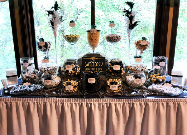 Great Gatsby Themed Wedding Candy Buffet - All City Candy