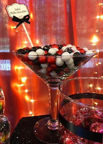 Red & Black Wedding Candy Buffet - All City Candy