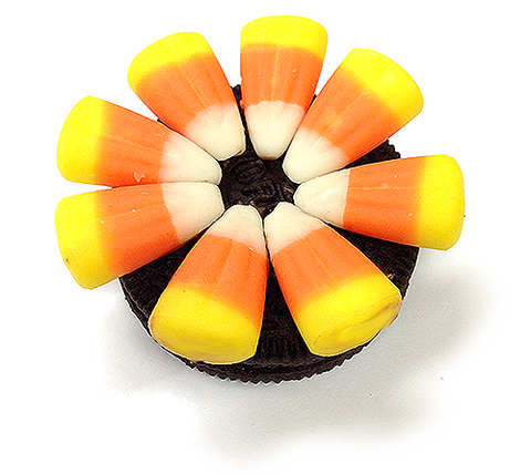 candy corn flower cookie