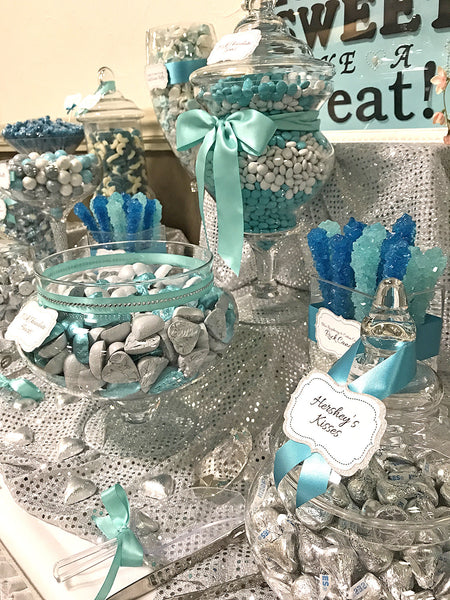 silver and tiffany blue wedding