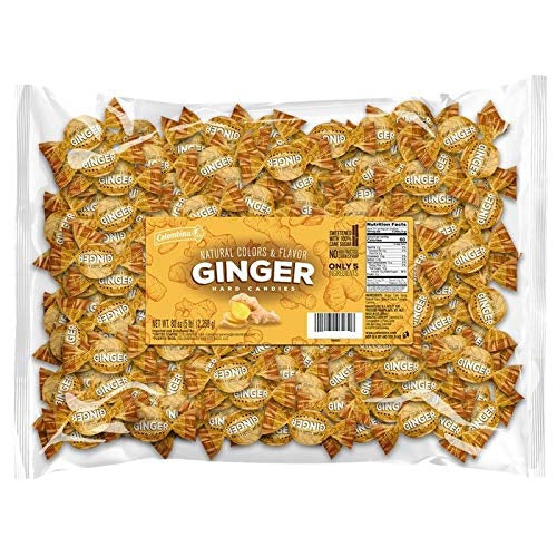 Colombina Ginger Hard Candy 5 Lb Bulk Bag 3484