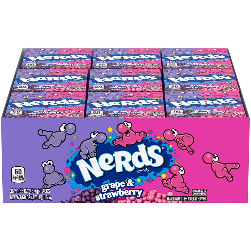 Nerds Grape And Strawberry Candy 165 Oz Box All City Candy