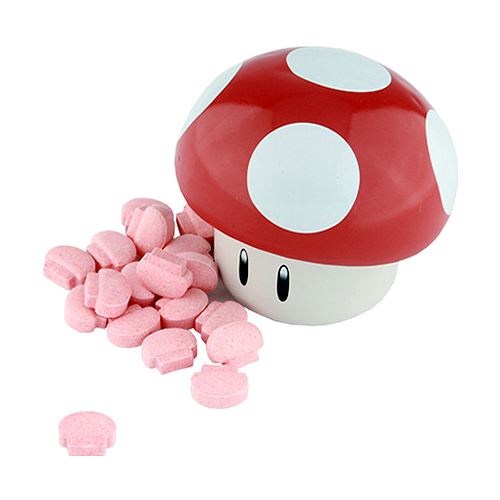 Nintendo Mushroom Sours Candy 1 Oz Tin All City Candy 8737