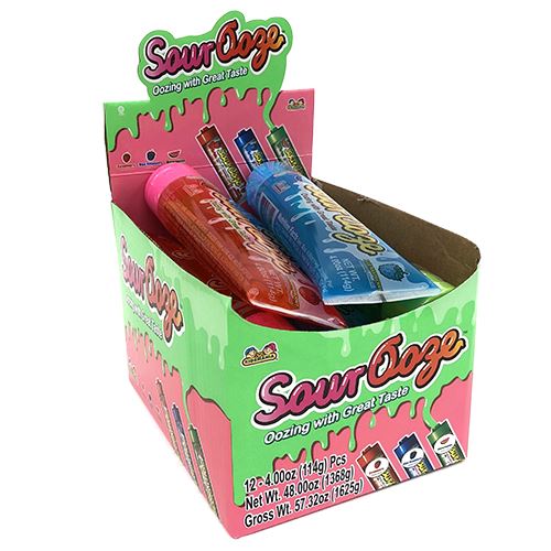 Sour Ooze Tube Candy Gel 4 Oz Tube 5284