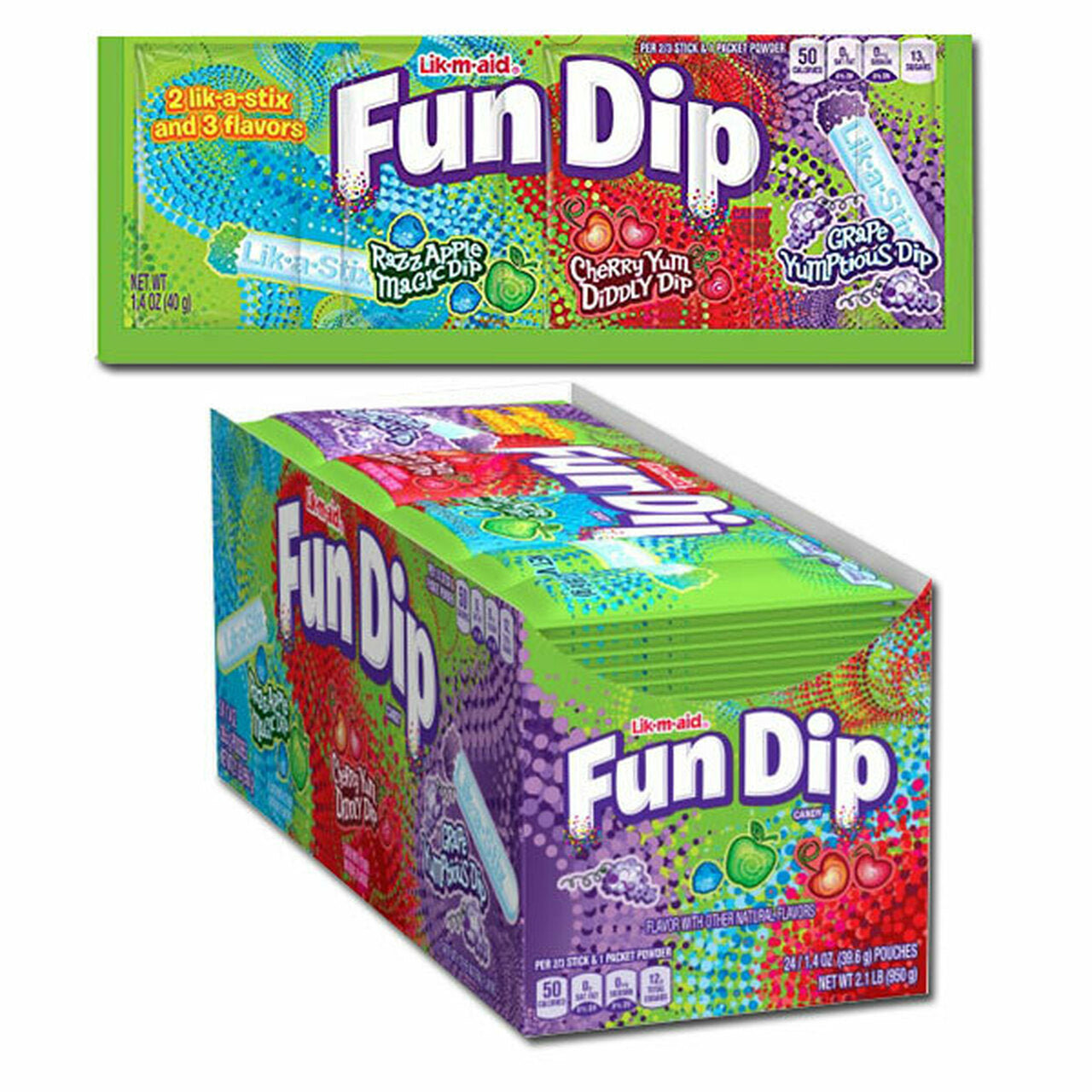 Lik-m-aid Fun Dip Candy - 1.4-oz. Pack - All City Candy