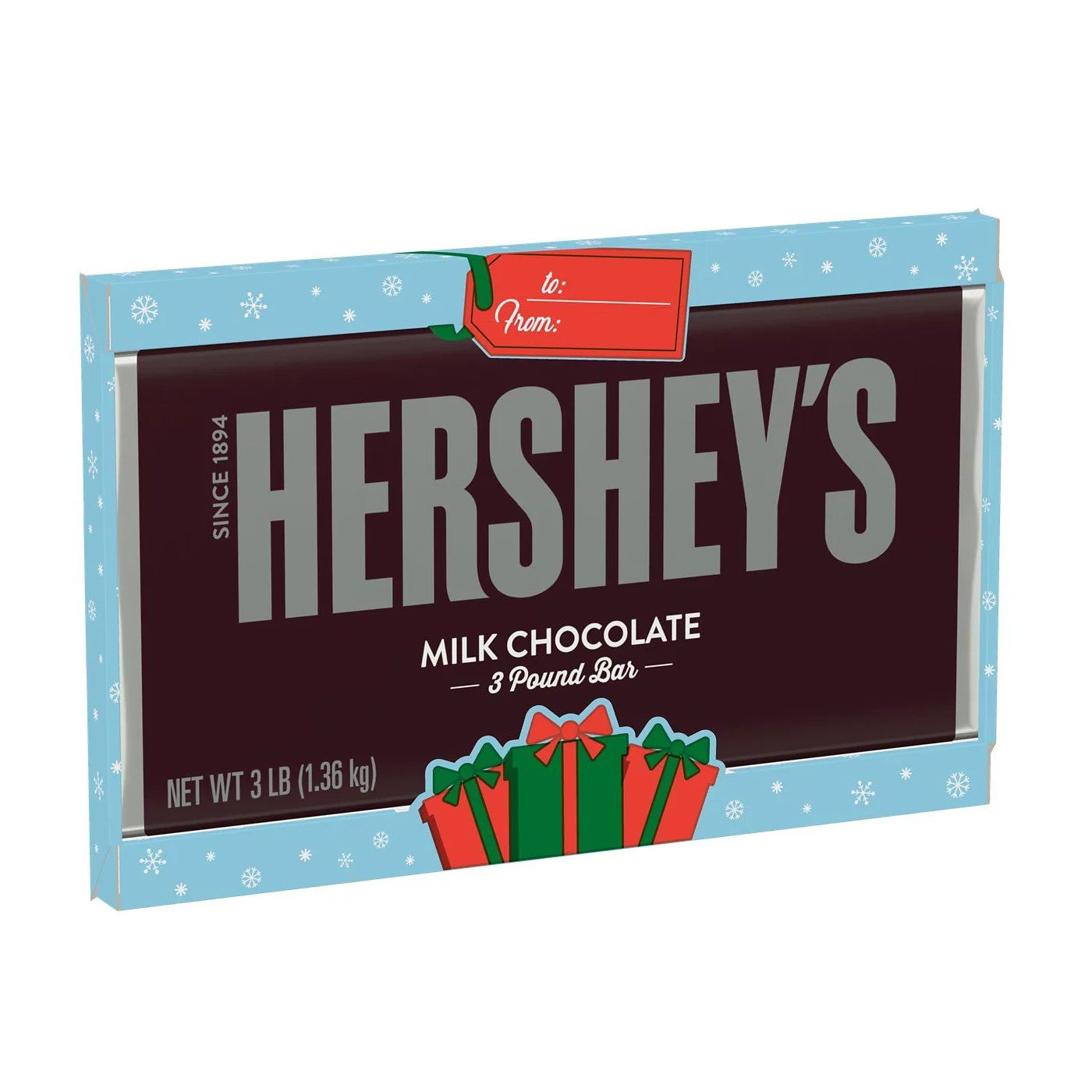 Hershey's Milk Chocolate Candy Bar - 3 Pound Gift - All City Candy