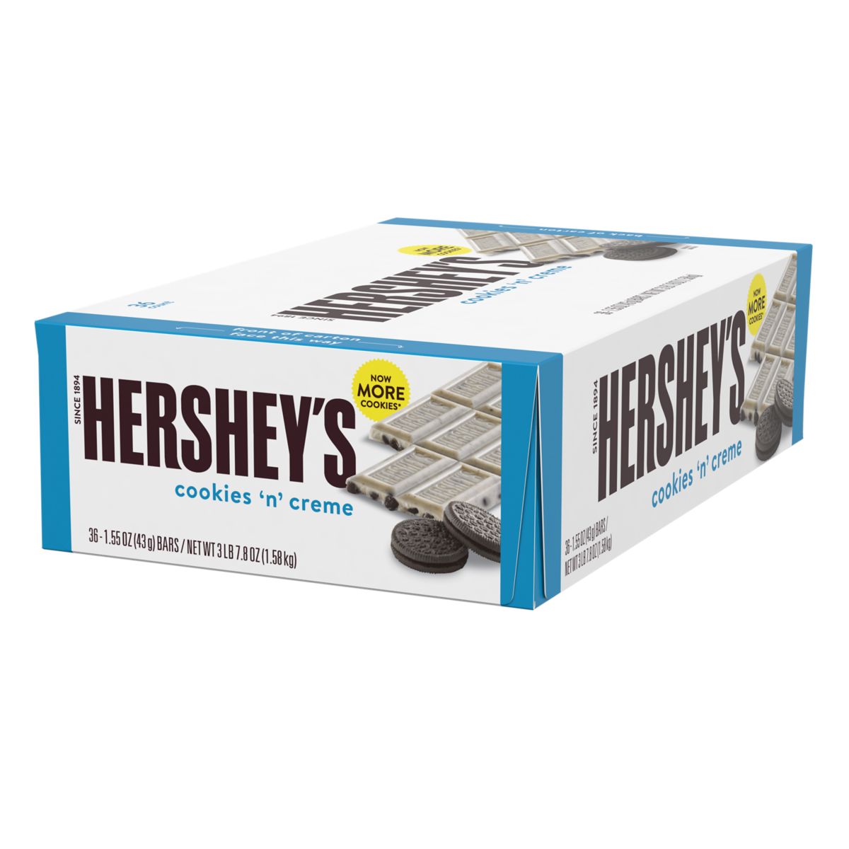 Hersheys Cookies N Creme Candy Bar 155 Oz All City Candy