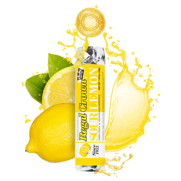 Regal Crown Sour Lemon Hard Candy - 1.01-oz. Roll