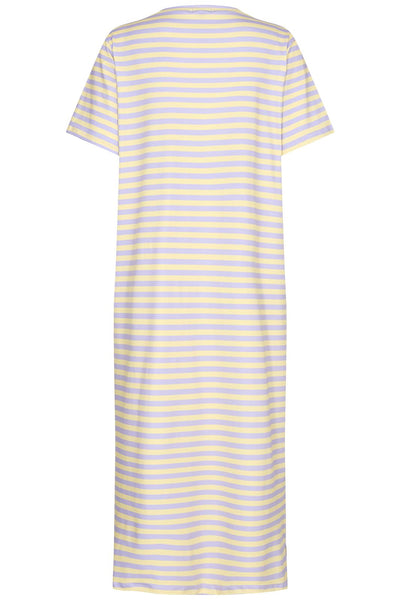 Forudbestilling - Liberte - Alma Tshirt Dress - Lavender Yellow Stripe (Maj) Kjoler 