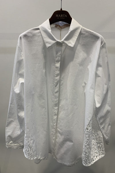 Forudbestilling - Marta Du Chateau - Shirt - 88989 White (Februar/Marts) Skjorter 
