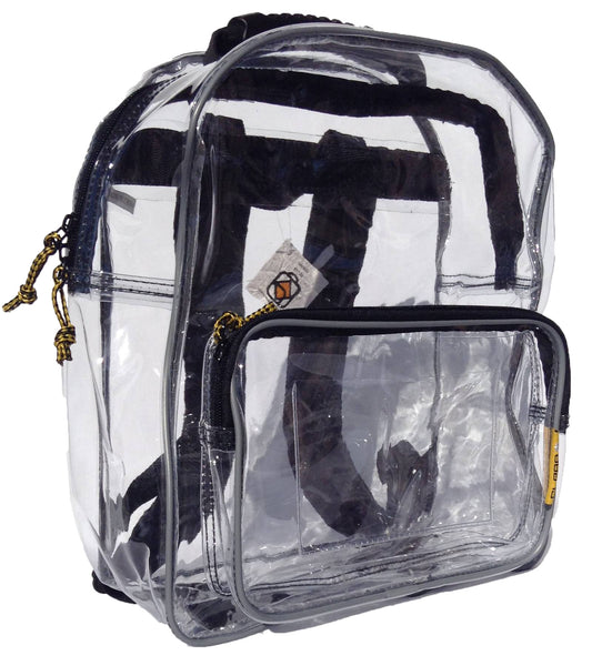 Safari - Small Clear Backpack with 1 Pocket – ClearBackpacks.com
