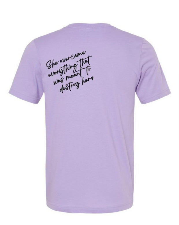 35 GT-G {powHerful} Lavender Graphic Tee PLUS SIZE 3X