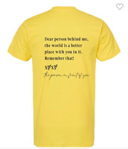 34 GT-E {You Matter} Yellow Graphic Tee PLUS SIZE 3X