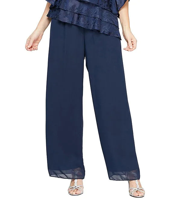 BT-R {Alex Evenings} Dk. Teal Chiffon Pants Retail €75.00 ***FLASH SALE***