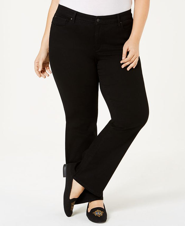 BT-L  M-109   {Charter Club} Black BootcutJeans Retail €69.50 PLUS SIZE 18W