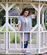 SD-M (Always Pretty) SALE!! Ivory Tunic With Double Ruffle Lace Sleeves PLUS SIZE 1X 2X 3X