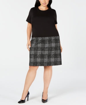 CP-A  M-109   {Calvin Klein} Black Drop-Waist Dress *SALE* Retail $99.98 PLUS SIZE 22W